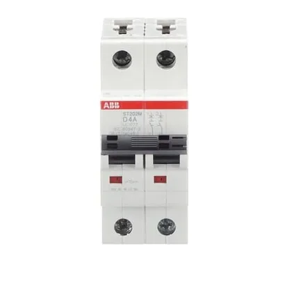 ABB ST202M-D4 — 2-Pole MCB (DIN Rail) (image 2)