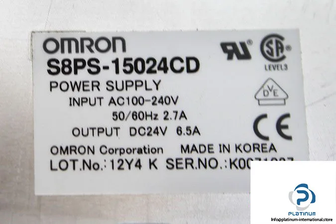 Omron S8PS-15024CD — Switch Mode Power Supplies (image 5)