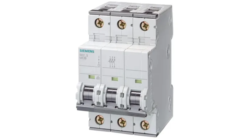 Siemens 5SY4350-6 — 3-Pole MCB (DIN Rail) (image 2)