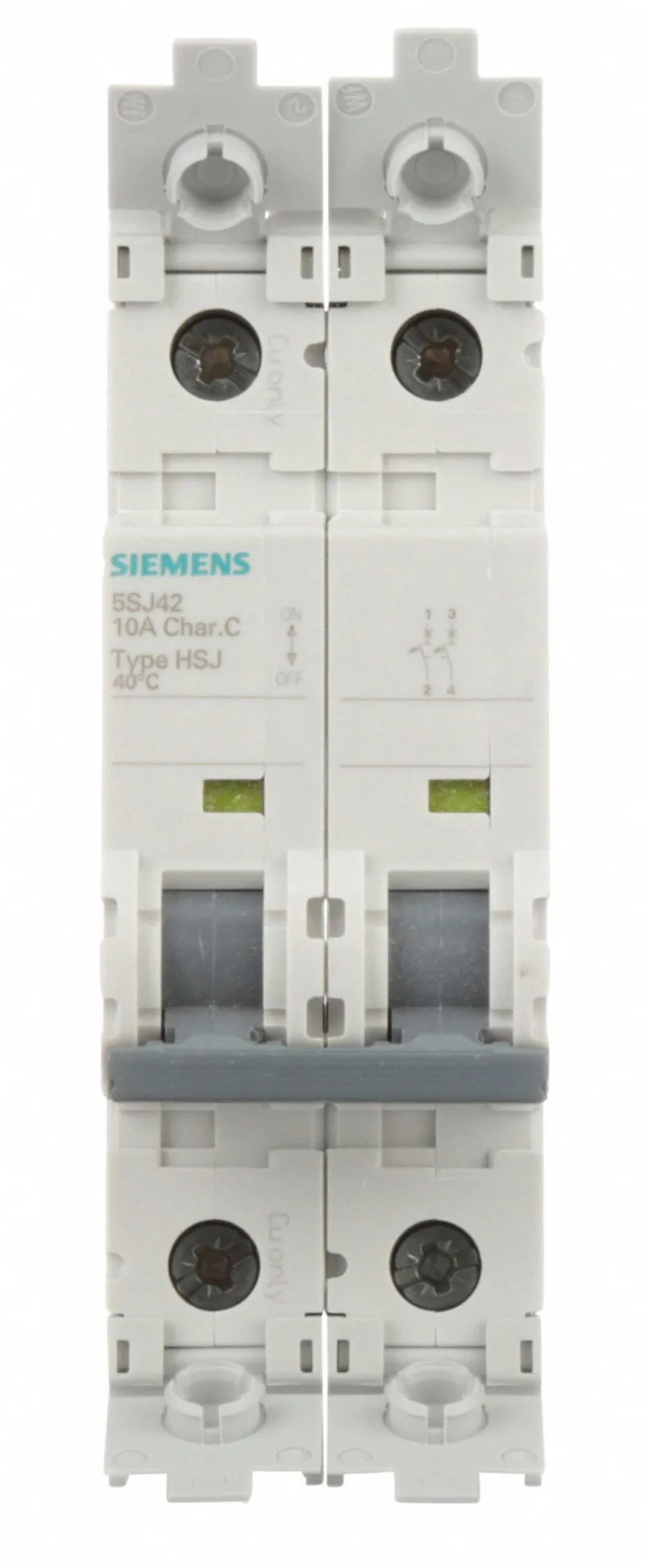 Siemens 5SJ4210-7HG41 — 2-Pole MCB (DIN Rail) (image 5)