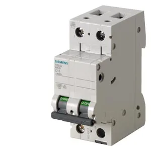 Siemens 5SL6202-7CC — 2-Pole MCB (DIN Rail) (image 2)
