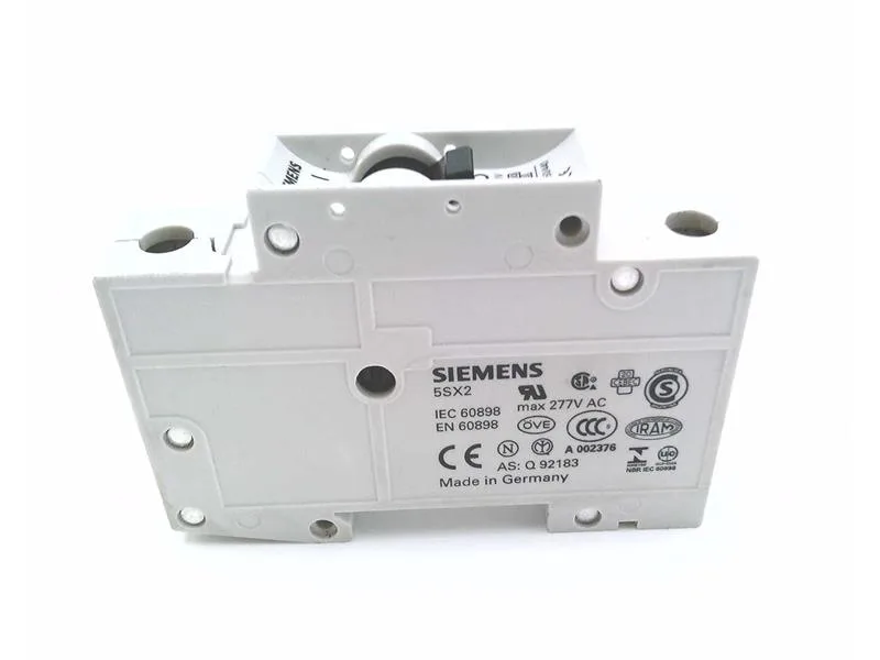 Siemens 5SX2106-7 — 1-Pole MCB (DIN Rail) (image 3)