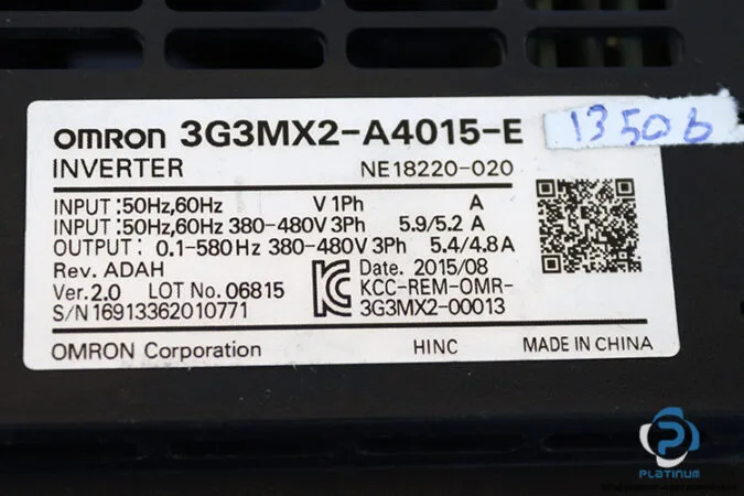 Omron 3G3MX2A4015E — AC Drives (VFD) (image 5)
