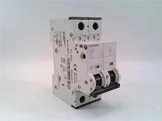 Siemens 5SY6202-7 — 2-Pole MCB (DIN Rail) (image 2)