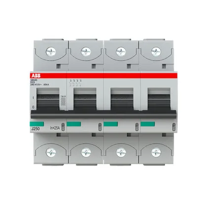 ABB S804S-D25 — 4-Pole MCB (DIN Rail) (image 2)