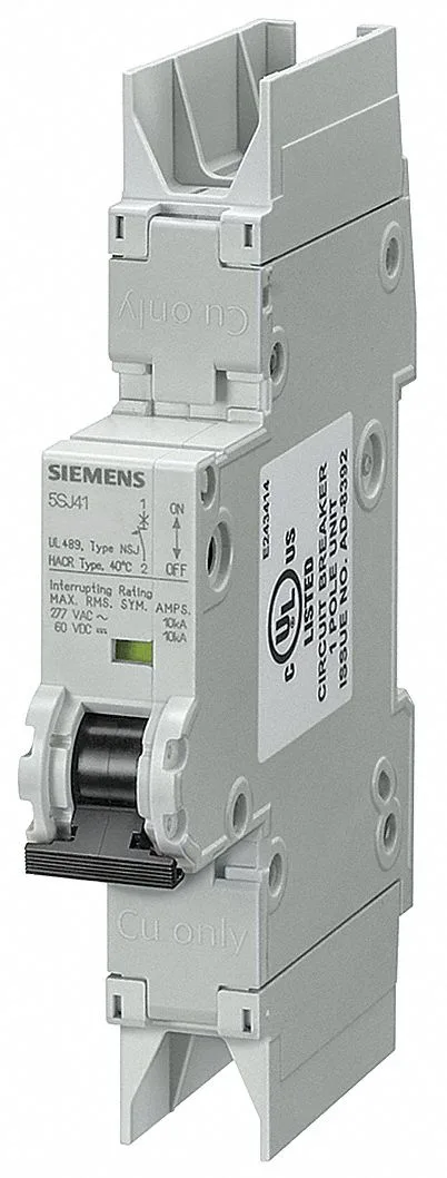 Siemens 5SJ4113-8HG42 — 1-Pole MCB (DIN Rail) (image 2)