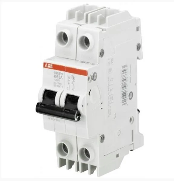 ABB S202MR-K60 — 2-Pole MCB (DIN Rail)