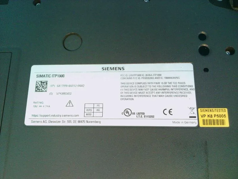 Siemens 6AV78800AA120AA2 — HMI Operator Interfaces (image 4)