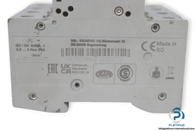 Siemens 5SL4416-7 — Miniature Circuit Breakers (MCB) (image 4)