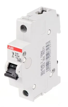 ABB S201-K6 — 1-Pole MCB (DIN Rail)