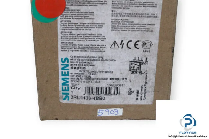Siemens 3RU1136-4BB0 — Overload Relays (image 3)