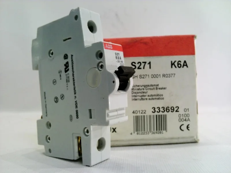 ABB S271-K6 — 1-Pole MCB (DIN Rail) (image 3)