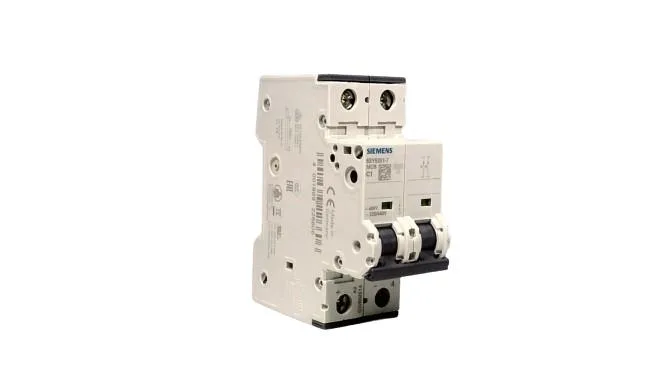 Siemens 5SY5201-7 — 2-Pole MCB (DIN Rail) (image 2)