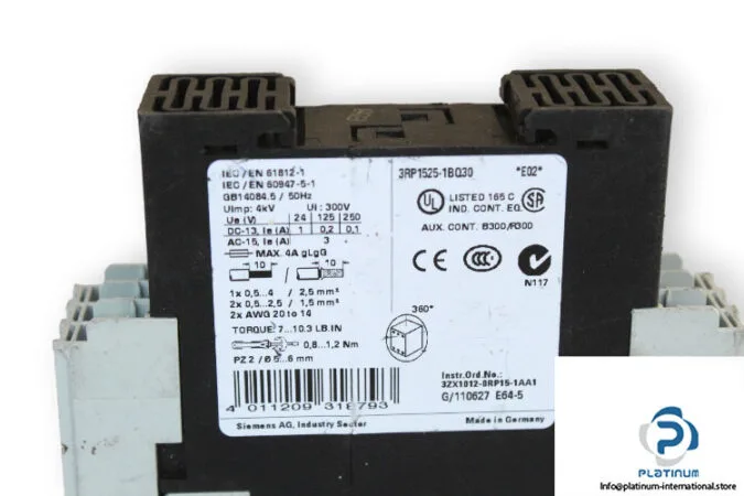 Siemens 3RP1525-1BQ30 — Time Delay Relays (image 4)