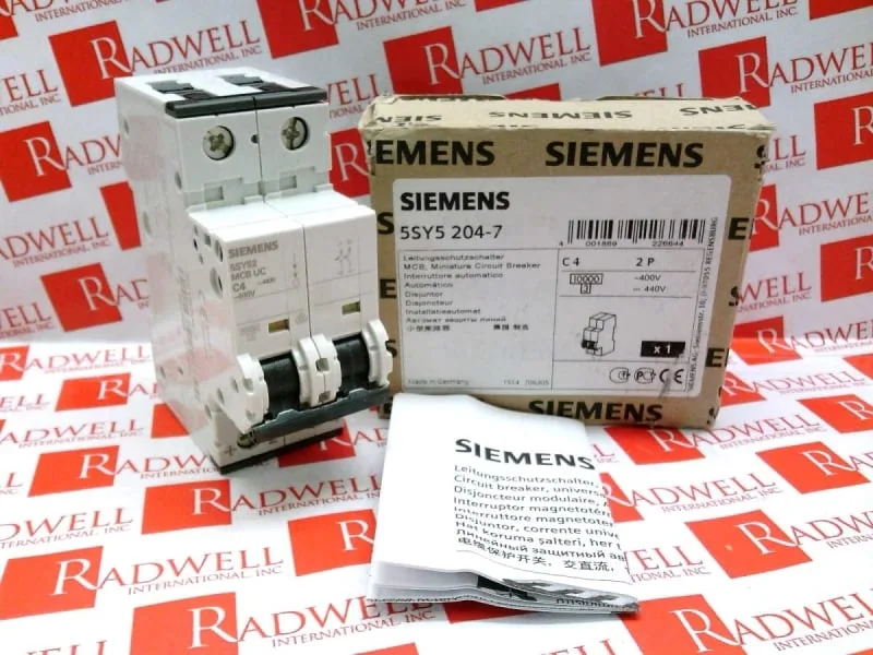 Siemens 5SY5204-7 — 2-Pole MCB (DIN Rail) (image 2)