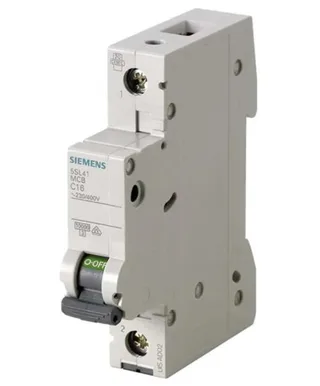 Siemens 5SL4101-6 — 1-Pole MCB (DIN Rail) (image 2)