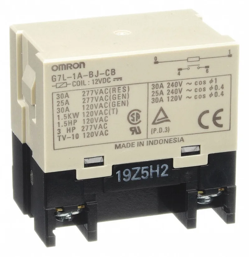 Omron G7L-1A-BJ-CB-DC12 — General Purpose Relays (image 5)