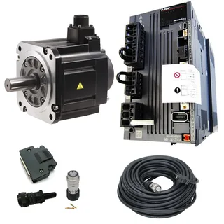 Mitsubishi Electric HG-SR202B + MR-J4-200A + MR-J3ENSCBL20M-H + MR-PWCNS5 + MR-BKCNS1 + MR-J3CN1
