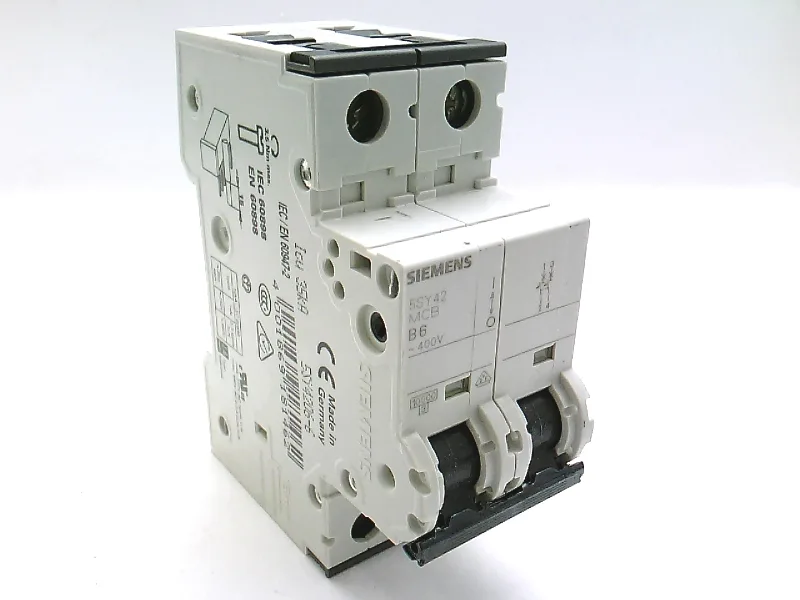 Siemens 5SY4206-6 — 2-Pole MCB (DIN Rail) (image 3)