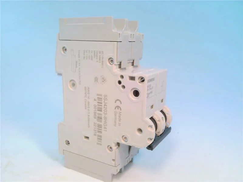 Siemens 5SJ4203-8HG41 — 2-Pole MCB (DIN Rail) (image 2)