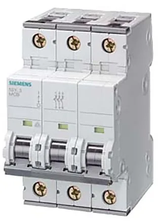 Siemens 5SY7316-6 — 3-Pole MCB (DIN Rail) (image 2)