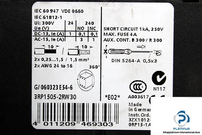 Siemens 3RP1505-2RW30 — Time Delay Relays (image 5)