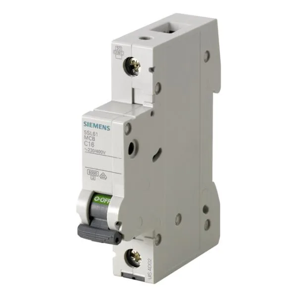 Siemens 5SL6104-7CC — 1-Pole MCB (DIN Rail) (image 2)