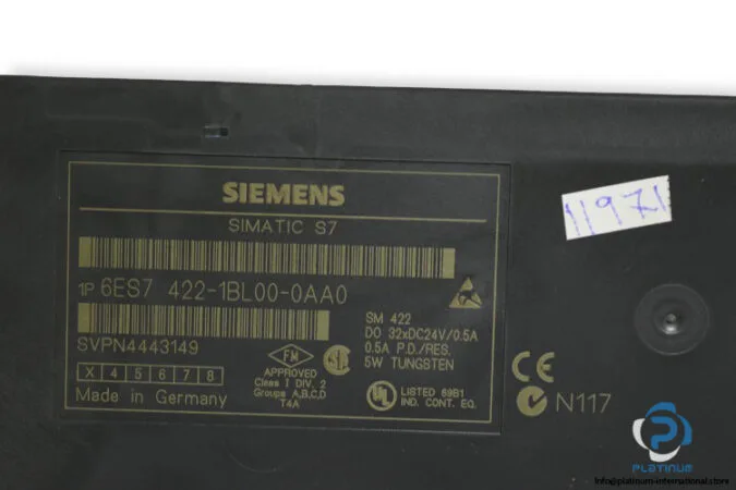 Siemens 6ES7422-1BL00-0AA0 — Digital Output Modules (image 4)
