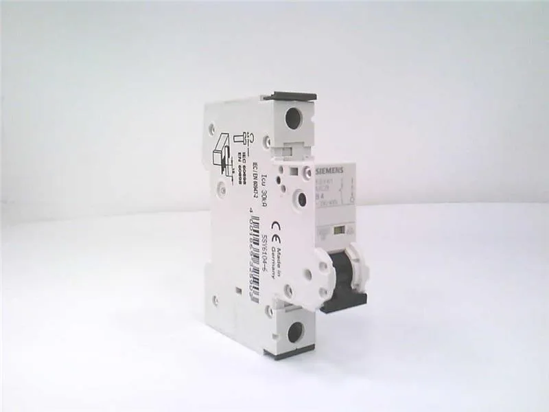 Siemens 5SY6104-6 — 1-Pole MCB (DIN Rail) (image 3)