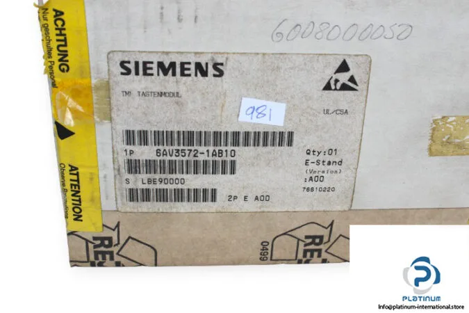Siemens 6AV3572-1AB10 — HMI Operator Interfaces (image 4)
