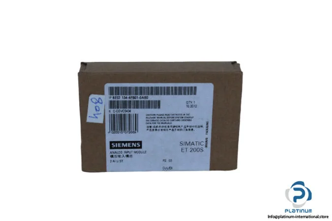 Siemens 6ES7134-4FB01-0AB0 — Analog Input Modules (image 2)