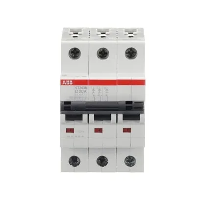 ABB ST203M-D20 — 3-Pole MCB (DIN Rail) (image 2)