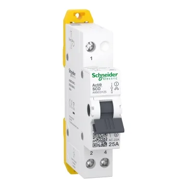 Schneider Electric A9SCO125 — 1-Pole MCB (DIN Rail)