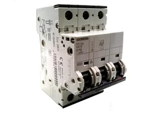 Siemens 5SY4310-8 — 3-Pole MCB (DIN Rail)