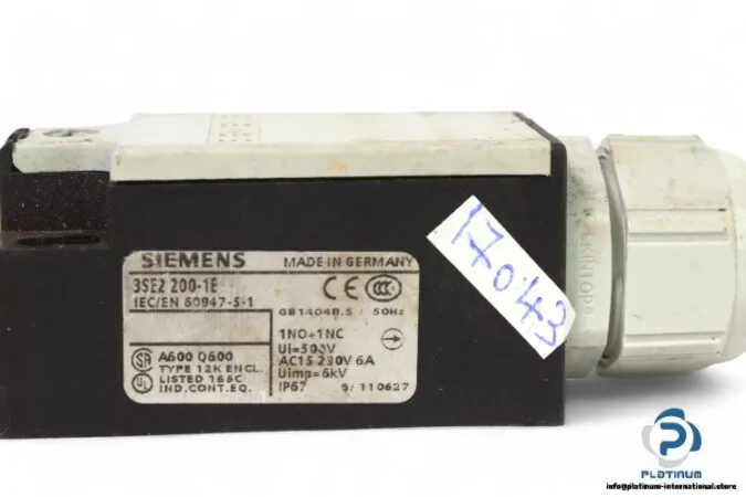 Siemens 3SE2200-1E — Limit Switches (image 4)