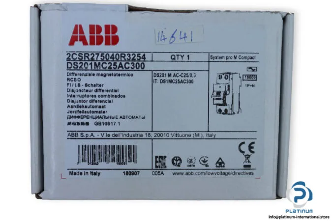 ABB DS201MC25AC300 — Residual Current Breakers (RCCB/RCBO) (image 2)