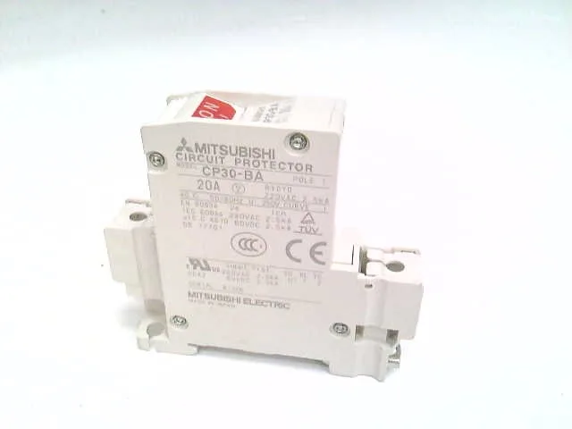 Mitsubishi Electric CP30-BA-1P-20A — 1-Pole MCB (DIN Rail) (image 2)