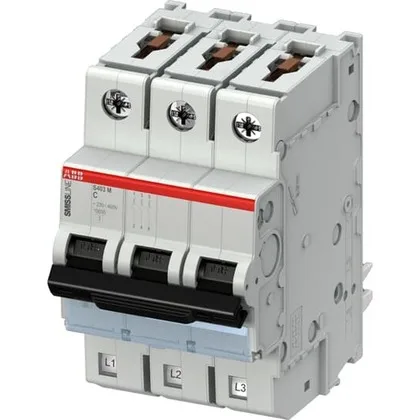 ABB S403M-C10 — 3-Pole MCB (DIN Rail) (image 2)