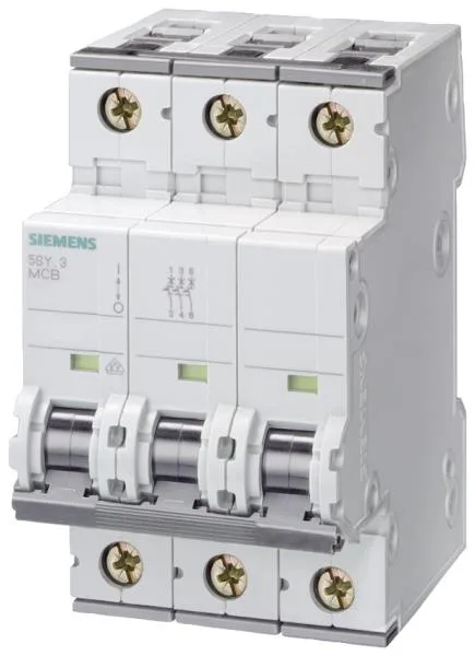 Siemens 5SY6363-6 — 3-Pole MCB (DIN Rail) (image 2)