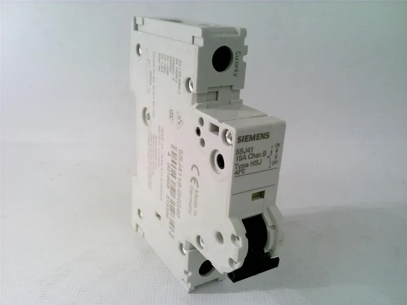Siemens 5SJ4118-6HG40 — 1-Pole MCB (DIN Rail) (image 2)