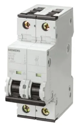 Siemens 5SY6263-8 — 2-Pole MCB (DIN Rail) (image 2)