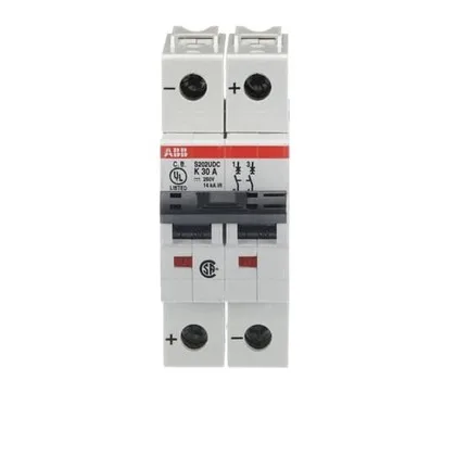 ABB S202UDC-K30 — 2-Pole MCB (DIN Rail)