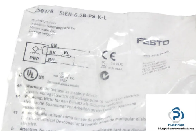 Festo SIEN-6,5B-PS-K-L — Proximity Sensors (image 4)