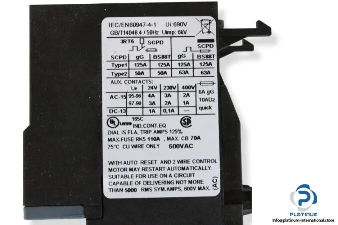 Siemens 3RU6126-4NB0 — Overload Relays (image 4)