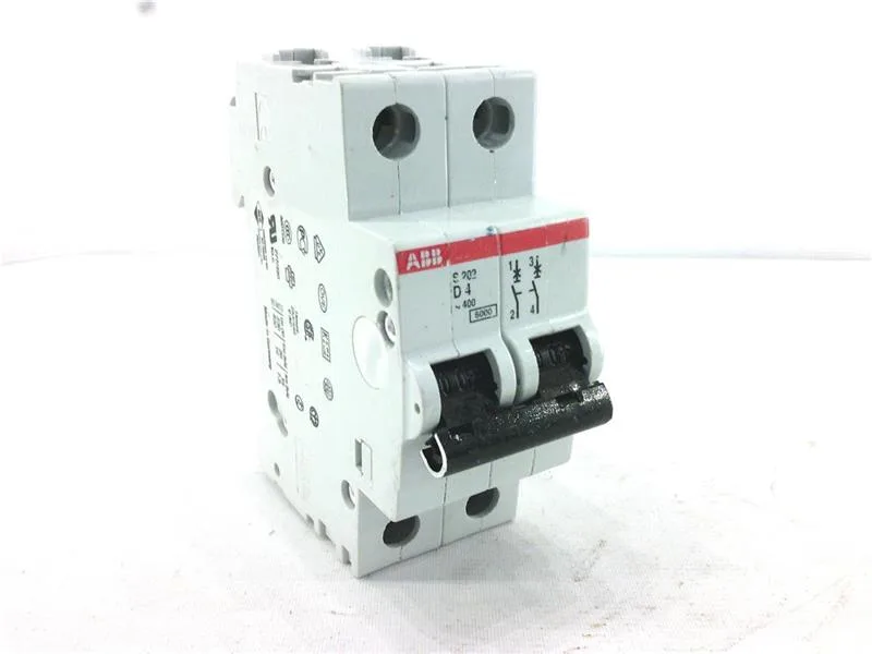 ABB S202-D4 — 2-Pole MCB (DIN Rail)