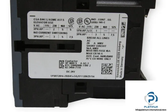 Siemens 3RT2016-2BB41 — Contactors (image 5)