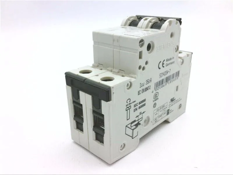 Siemens 5SY4204-7 — 2-Pole MCB (DIN Rail) (image 4)