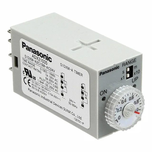 Panasonic Industrial S1DXM-A2C10M-AC24V — Time Delay Relays