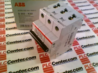 ABB S203-K50 — 3-Pole MCB (DIN Rail) (image 2)