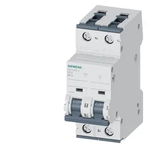 Siemens 5SY6263-6 — 2-Pole MCB (DIN Rail) (image 2)